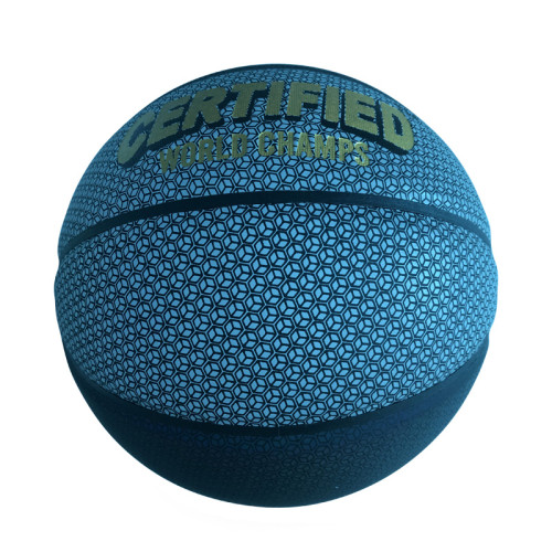 Blue high quality reflective customizable basketball